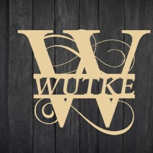 Monogramm Verziert 2 ,,A-Z"