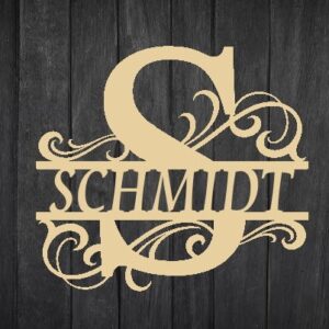 Monogramm Verziert 5 ,,A-Z"