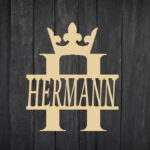 Monogramm Krone ,,A-Z"
